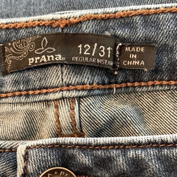 Prana Skinny Jeans, Size 12/31, Blue Stretch Denim. - Picture 3 of 7